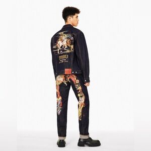 Evisu Hakitaku Daicock Embroidery Jeans Selvedge Heavy Denim NWT